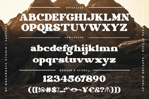 Rapture DEMO font