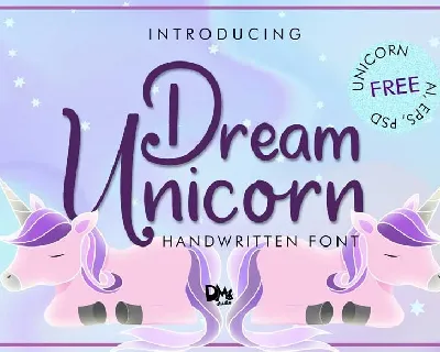 Dream Unicorn Handwritten font