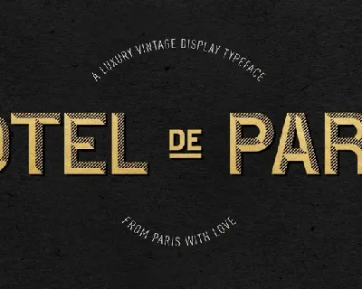 Hotel De Paris Free font