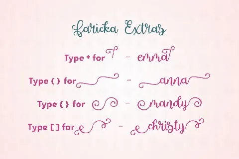 Faricka font