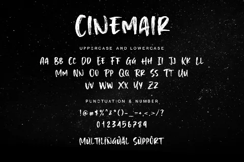 Cinemair font