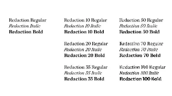 Redaction Serif Family font
