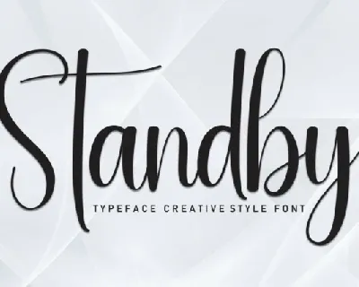 Standby Script font