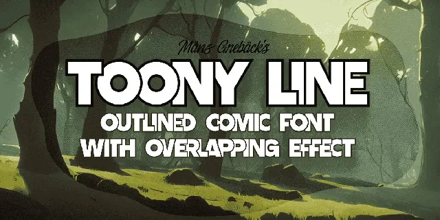 Toony Line font