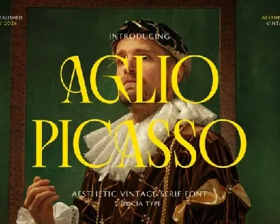 Aglio Picasso font