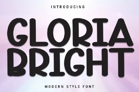 Gloria Bright Display font