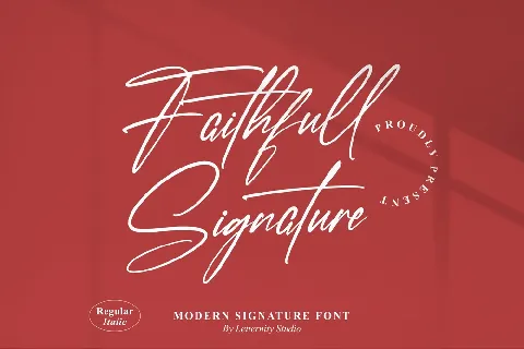 Faithfull Signature font