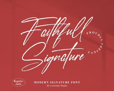 Faithfull Signature font