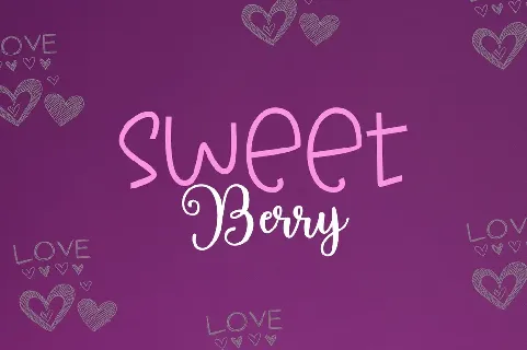 Mikina Sweet font