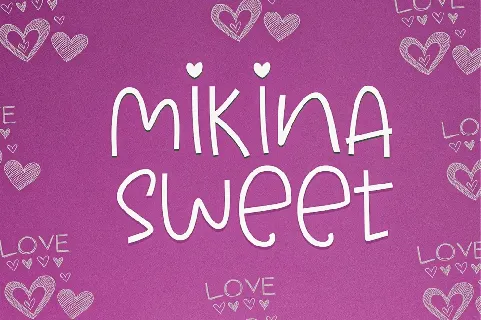 Mikina Sweet font