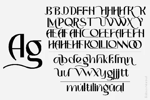 Bakson Marinel Demo font