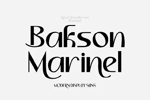 Bakson Marinel Demo font