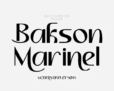 Bakson Marinel Demo font