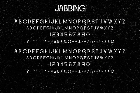Jabbing Duo font