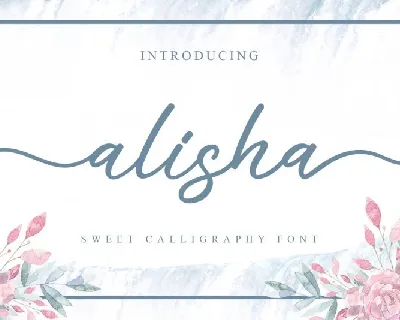 Alisha Sweet Calligraphy font