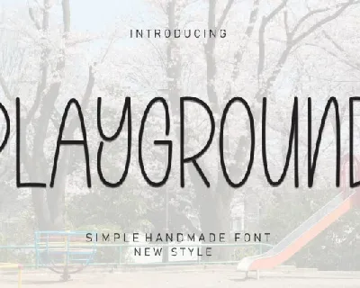 Playground Display Typeface font