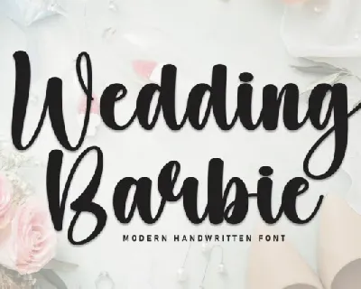 Wedding Barbie Script font