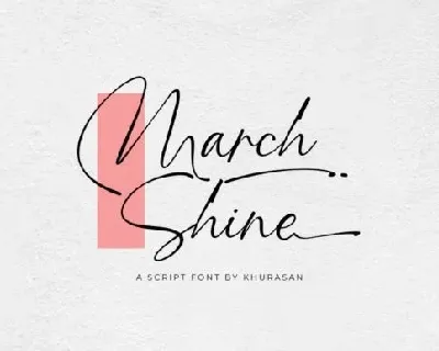 March Shine font