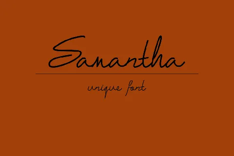 Samantha Typeface font