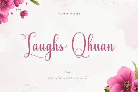 Laughs Qhuan Calligraphy font