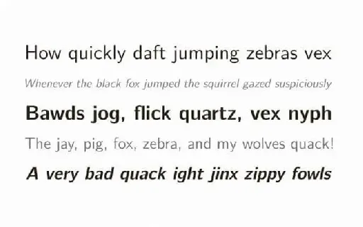New Computer Modern Serif font