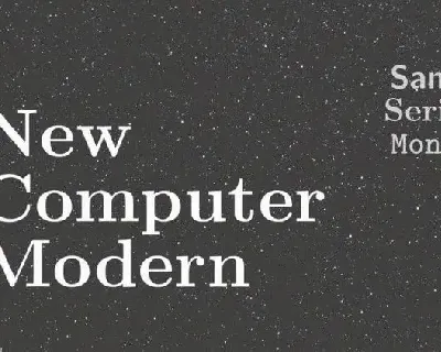 New Computer Modern Serif font