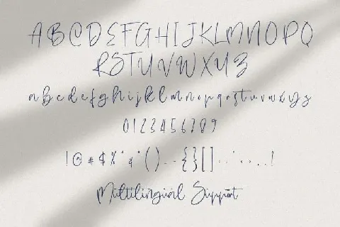 Hugesnow Signature font