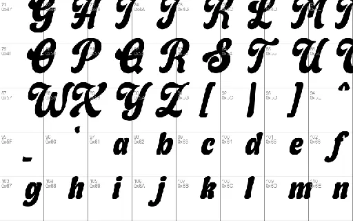 Lunation font