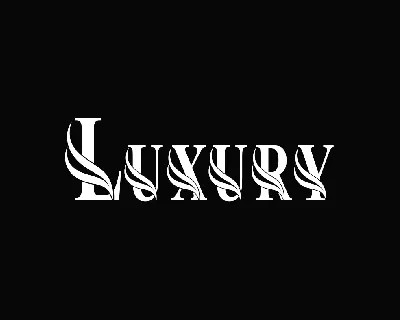 Luxury font