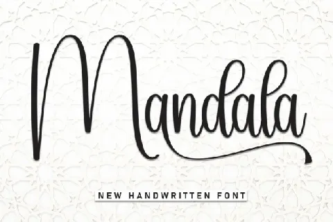 Mandala Calligraphy font