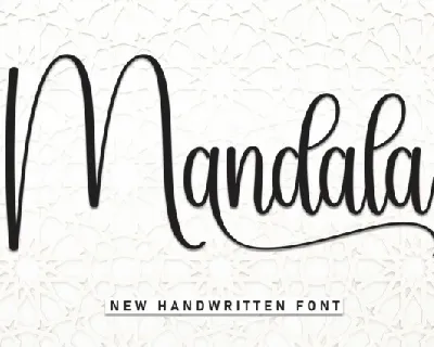 Mandala Calligraphy font