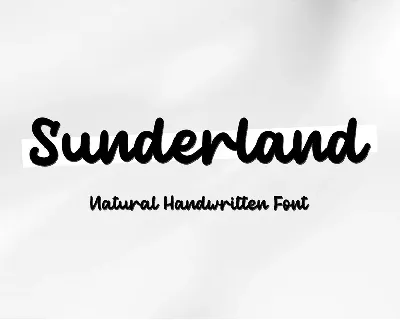 Sunderland - Personal Use font