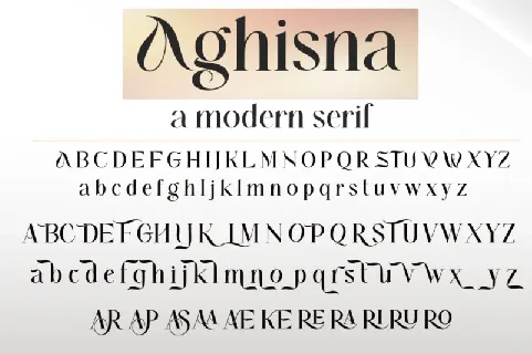 Aghisna Serif font