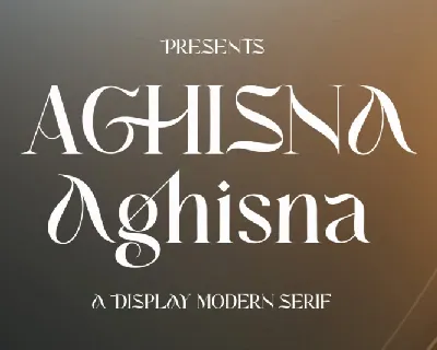 Aghisna Serif font