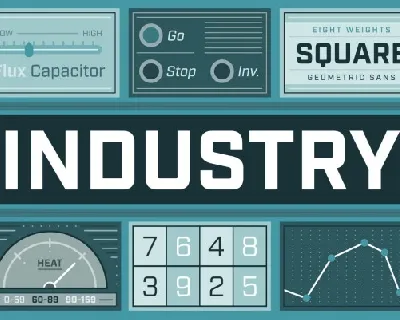 Industry Family font