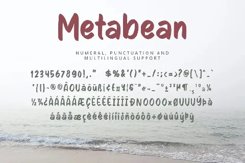 Metabean font