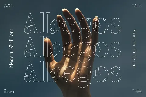 Albegos font