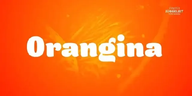 Orangina Display font