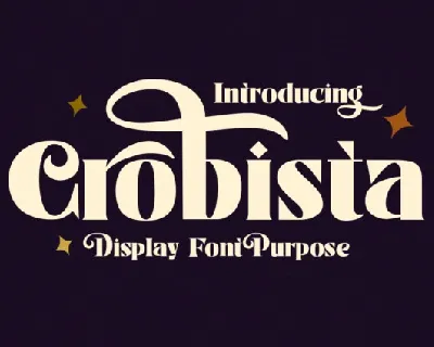 Crobista font