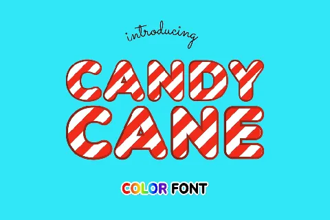 Candy Cane font