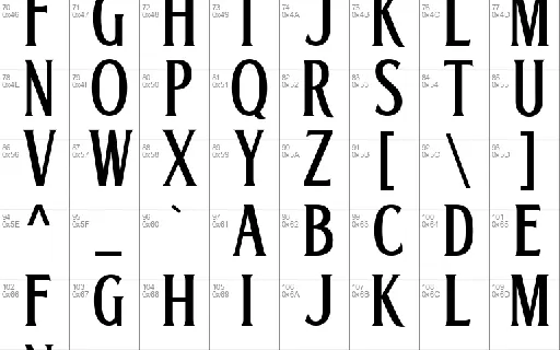 Brumery Condensed font