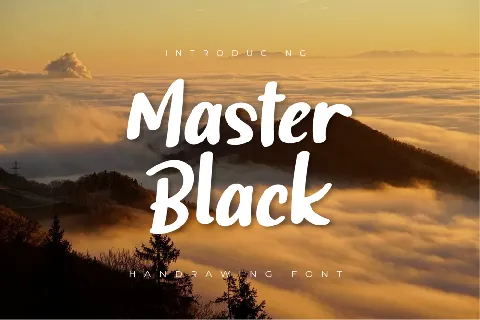 Master Black font