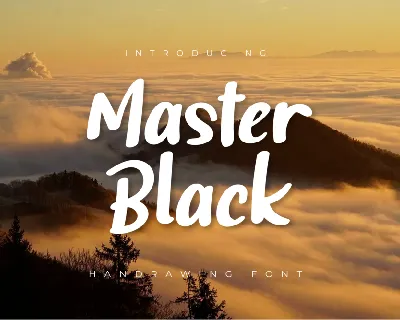 Master Black font