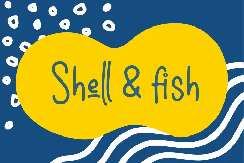 Shell & fish Demo font