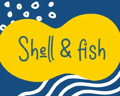 Shell & fish Demo font