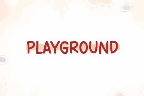 Playground - Personal Use font