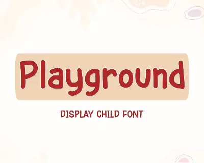 Playground - Personal Use font