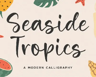 Seaside Tropics font