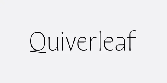 Quiverleaf CF font