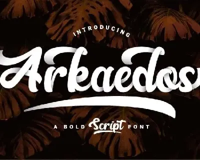 Arkaedos Script font